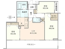 【神奈川県/川崎市中原区新城】クリオレジダンス新城 サウスコート 間取り図