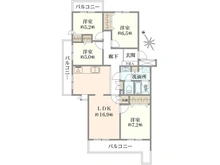 【神奈川県/横浜市青葉区鴨志田町】グリーンヒル鴨志田西団地 10号棟 間取り図