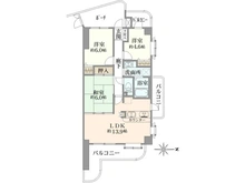 【神奈川県/川崎市川崎区浜町】ダイアパレス川崎グリーンポート 間取り図