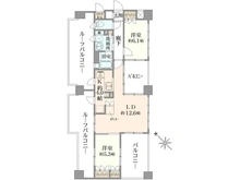 【神奈川県/川崎市高津区諏訪】ブリリア二子多摩川 id  間取り図