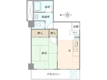 【神奈川県/横浜市青葉区藤が丘】サンハイツ藤が丘 間取り図