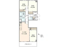 【神奈川県/川崎市川崎区浜町】コスモ川崎スクエア 間取り図