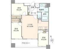 【神奈川県/川崎市高津区瀬田】ナイスアーバン二子多摩川 間取り図