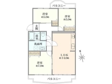 【神奈川県/相模原市緑区元橋本町】相模原富士マンション B 間取り図