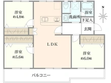 【東京都/町田市鶴川】鶴川二丁目住宅 11-10号棟 間取り図