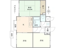 【神奈川県/川崎市高津区千年】セザール第3武蔵新城 間取り図