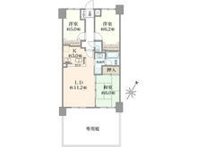 【東京都/日野市南平】ベルジェ南平 間取り図