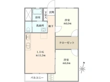 【神奈川県/相模原市南区東林間】東林間コーポラス B棟 間取り図