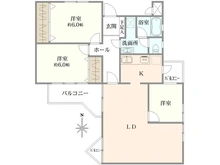 【神奈川県/川崎市宮前区土橋】東急ドエル宮前平ビレジ B棟 間取り図