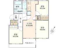 【神奈川県/横浜市緑区長津田町】南長津田団地 17号棟 間取り図