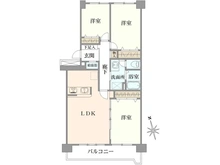 【東京都/昭島市つつじが丘】昭島つつじが丘ハイツ北 17号棟 間取り図