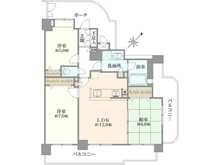 【神奈川県/川崎市麻生区上麻生】ライオンズヒルズ柿生 間取り図