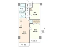 【神奈川県/横浜市鶴見区市場大和町】鶴見市場ダイヤモンドマンション 間取り図