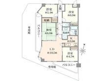 【神奈川県/川崎市麻生区岡上】ルピナス鶴川サウスステージ 間取り図