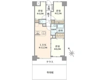 【東京都/立川市富士見町】コスモ立川サングレイス 間取り図