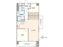 【東京都/八王子市椚田町】東建狭間マンション 間取り図