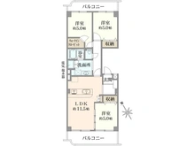 【東京都/府中市押立町】ニューライフマンション武蔵野台 B棟 間取り図
