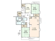 【東京都/多摩市関戸】ブリリアタワー聖蹟桜ヶ丘ブルーミングレジデンス 間取り図
