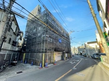 【神奈川県/横浜市港北区下田町】ライオンズガーデン日吉 外観：大規模修繕工事中