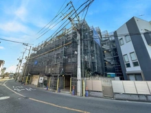 【神奈川県/横浜市港北区下田町】ライオンズガーデン日吉 外観：大規模修繕工事中