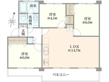 【東京都/立川市幸町】西けやき台団地 9号棟 間取り図