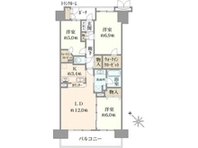 【神奈川県/川崎市高津区久本】メイフェアパークス溝の口 C棟 間取り図