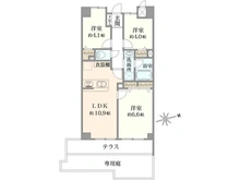 【東京都/府中市四谷】ライオンズマンション府中中河原 間取り図