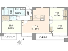 【東京都/調布市多摩川】ゼファー調布多摩川 間取り図