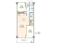 【東京都/八王子市椚田町】めじろ台ハイム 間取り図