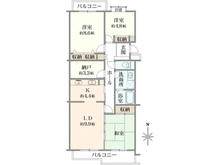 【神奈川県/横浜市青葉区奈良】ヴェルディール奈良 4号棟 間取り図