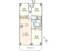 【神奈川県/横浜市鶴見区獅子ケ谷】サンライズ鶴見北寺尾I 間取り図