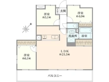 【神奈川県/横浜市旭区川井本町】ダイアパレス三ツ境 間取り図
