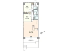 【神奈川県/横浜市鶴見区上の宮】アデニウム菊名 間取り図