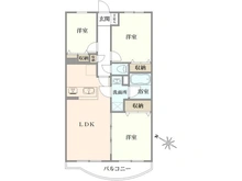 【神奈川県/横浜市鶴見区東寺尾】妙蓮寺ダイヤモンドマンション 間取り図
