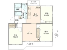 【神奈川県/横浜市旭区東希望が丘】希望ヶ丘グリーンハイツ 1号棟 間取り図