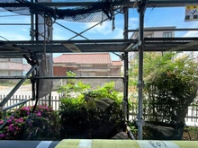 【神奈川県/川崎市中原区下小田中】プラネット元住吉 眺望：大規模修繕工事中