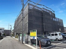 【神奈川県/川崎市中原区下小田中】プラネット元住吉 外観：大規模修繕工事中