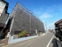 【神奈川県/川崎市中原区下小田中】プラネット元住吉 外観：大規模修繕工事中