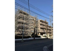 【神奈川県/川崎市宮前区有馬】ファミール鷺沼 外観：大規模修繕工事中