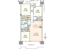 【東京都/府中市浅間町】エルフォレストヴューウィング 2棟 間取り図