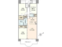 【神奈川県/川崎市高津区久地】コアマンションリバーフロント二子多摩川 間取り図
