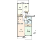 【神奈川県/川崎市多摩区菅北浦】サンビームヒルズ西菅 5号棟 間取り図