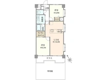 【東京都/府中市緑町】田園キャッスル府中 間取り図
