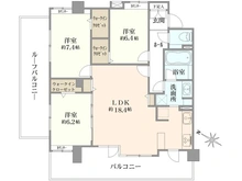 【東京都/八王子市散田町】ライオンズグローベルめじろ台 間取り図