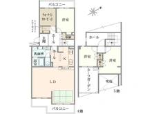 【神奈川県/横浜市青葉区鴨志田町】グリーンヒル鴨志⽥東団地 3号棟 間取り図