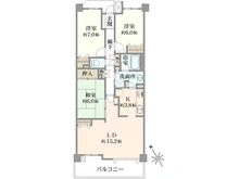 【神奈川県/横浜市鶴見区梶山】リステージ三ッ池公園 間取り図