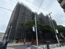 【東京都/国立市富士見台】日商岩井国立マンション 外観：大規模修繕工事実施中