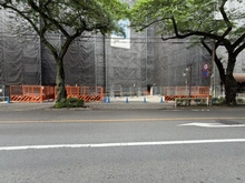 【東京都/国立市富士見台】日商岩井国立マンション 外観：大規模修繕工事実施中