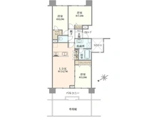 【神奈川県/川崎市高津区溝口】クレッセント高津リバーウインド 間取り図