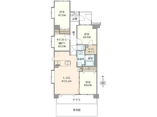 【神奈川県/川崎市高津区千年】ライオンズプラザ武蔵新城 間取り図